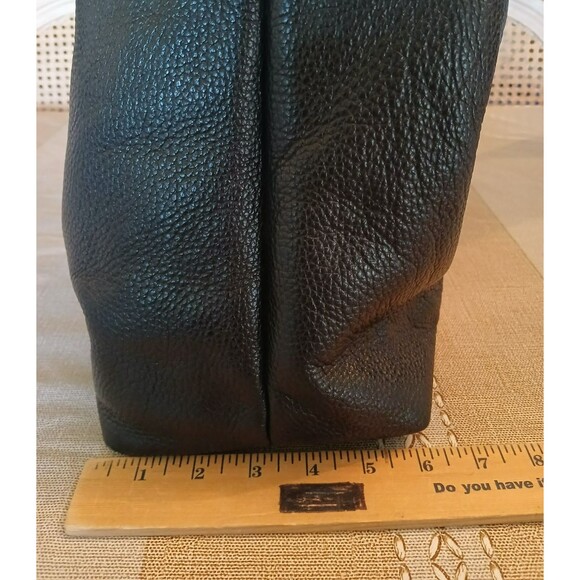 Dooney & Bourke Black Pebble Grain Leather Hobo Logo Lock Shoulder Bag & Wallet - Picture 14 of 16